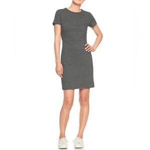 Banana Republic Sheath Dress Size 8 Herringbone Short Sleeves